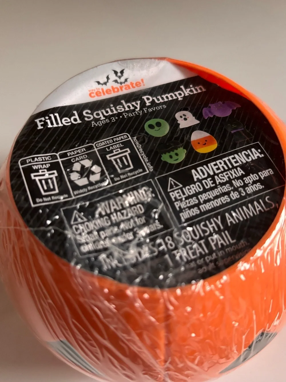 Halloween Orange Jack-O'-Lantern Candy Bucket - Party Supply